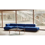 HAY Kofi sohvapöytä 120 x 120 cm, lakattu pähkinä - harmaa lasi