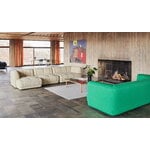 HAY Kofi sohvapöytä 120 x 120 cm, lakattu tammi - harmaa lasi