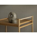 Karimoku Case N-T01 trolley, lacquered oak, decoration image