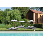 Fermob Rivage sunlounger, liquorice - twine, decoration image