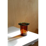 Nedre Foss Rabarbra vase, green amber, view 2