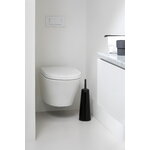 Brabantia ReNew toilet brush and holder, black
