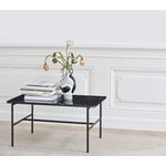 HAY Rebar sohvapöytä, 80 x 49 cm, musta - musta marmori