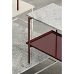 HAY Rebar coffee table, 100 x 104 cm, alabaster - beige marble