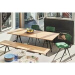 HAY Pyramid 02 table, 190 x 85 cm, black - lacquered solid oak, decoration image
