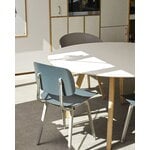 HAY CPH25 2.0 table, 140 cm, lacquered oak - white laminate