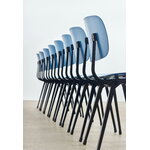 HAY Revolt chair, black - azure blue 3.0, decoration image