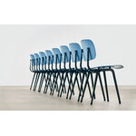 HAY Revolt chair, black - azure blue 3.0, decoration image