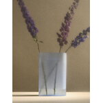 Muuto Ridge vase, 35 cm, light blue frosted glass, decoration image