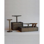 Ro Collection Toolbox container, low, dark stained oak, decoration image
