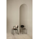 Sibast Piet Hein chair with armrest, black - white lacquered oak