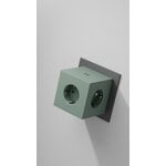 Avolt Square 2 USB-C wall socket extender, oak green
