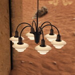 Louis Poulsen PH 1/1 Chandelier 6, Centenary Edition, aged brass - dusty terracotta, decoration image