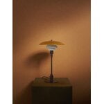 Louis Poulsen PH 3/2 table lamp, Centenary Edition, aged brass - amber - opal white, decoration image