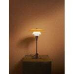 Louis Poulsen PH 3/2 table lamp, Centenary Edition, aged brass - amber - opal white, decoration image