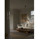 Louis Poulsen PH 3 1/2-2 1/2 floor lamp, Centenary Edition, aged brass-amber-opal white, decoration image
