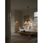 Louis Poulsen PH 3 1/2-2 1/2 floor lamp, Centenary Edition, aged brass-amber-opal white, decoration image
