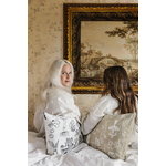 Saana ja Olli Mielenmaisemia cushion cover, 40 x 60 cm, white - black 