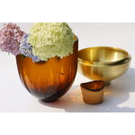 Utopia & Utility Vase empilable Ray, 55 x 30 cm, ambre - laiton