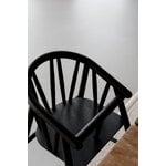 Oaklings Saga high chair, black stained oak