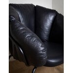 Maze Same Easy armchair, black - black leather
