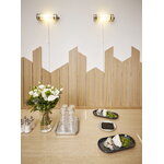 Sammode Gude wall lamp, stainless steel