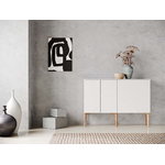 Lundia Fuuga sideboard, 128 cm, white - oak