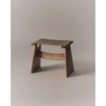Fredericia Seto stool, black light oiled oak - natural canvas
