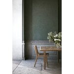 Sibast RIB dining table, 100 x 100 cm, teak - stainless steel