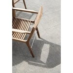 Sibast RIB käsinojallinen tuoli, tiikki - ruostumaton teräs