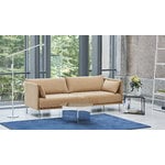 HAY Divano Silhouette 3 posti, Linara 142/Sense cognac - cromo