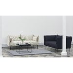 HAY Silhouette sofa 2-seater, Coda 100/Sense cognac - black steel