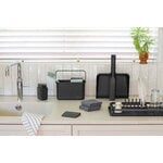 Brabantia SinkSide dustpan and brush set, dark grey, decoration image