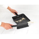 Brabantia SinkSide dustpan and brush set, dark grey, decoration image