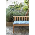 Skagerak Barriere outdoor cushion, 125 x 43 cm, sea blue stripe, decoration image