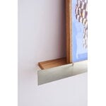 Paper Collective Gallery Shelf, 115 cm, oak - brushed steel, decoration image
