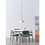HAY Compass pendant, 260, brushed aluminium, decoration image