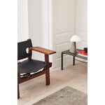 Fredericia The Spanish Chair, black leather - oiled walnut