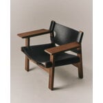 Fredericia The Spanish Chair, pelle di cavallo marrone scuro - noce oliato, immagine decorativa