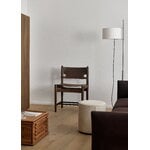 Fredericia The Spanish Dining Chair, dunkles braunes Sattelleder - geräucherte Eiche, dekorationsbild