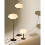 GUBI Stemlite floor lamp, 110 cm, black chrome - opal, decoration image