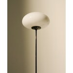 GUBI Stemlite floor lamp, 110 cm, black chrome - opal, decoration image
