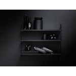 String Furniture String Pocket shelf, black stained ash, decoration image