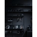 String Furniture Panneau vertical String, 200 x 30 cm, lot de 2, noir