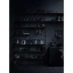 String Furniture String shelf 58 x 30 cm, 3-pack, black stained ash