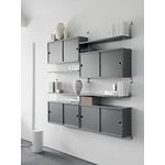 String Furniture String cabinet, 78 x 20 cm, grey