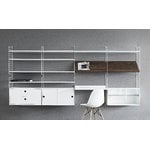 String Furniture String chest with 2 drawers, 78 x 30 cm, white