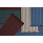 HAY Tappeto di lana Stripes and Stripes, 200 x 60 cm, crema