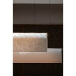 Motarasu Enso 120 pendant, white - black oiled oak, decoration image