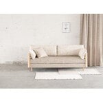 Tapio Anttila Collection ON2 Wood sofa bed, soap waxed oak - Marimekko Piirto Unikko - Diamonds 289, decoration image